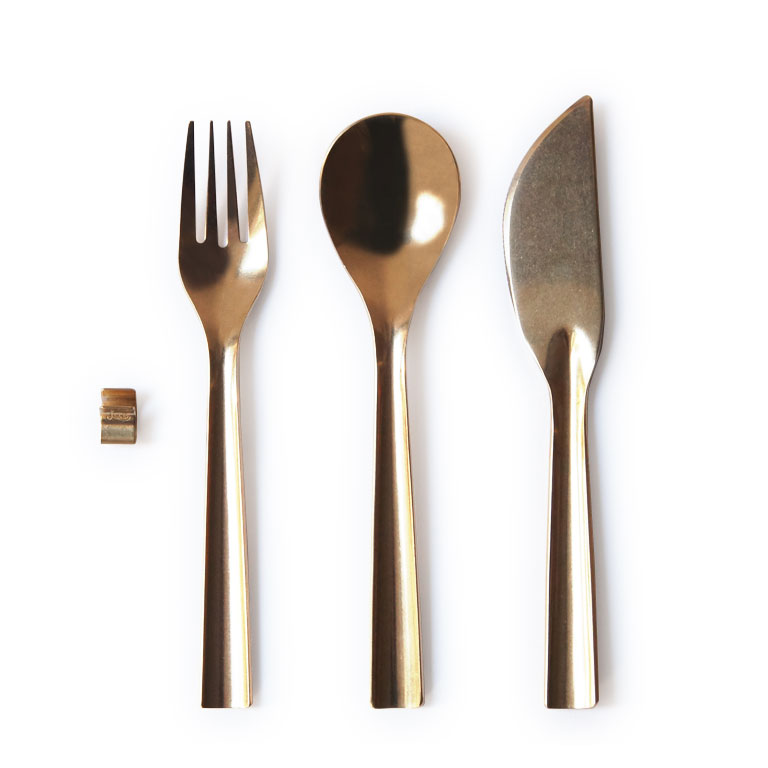 Lue真鍮ディナーセット　カトラリー　2セット　おもてなし Lue（ルー）ディナーセット | LIVING MOTIF｜家具・インテリアセレクト