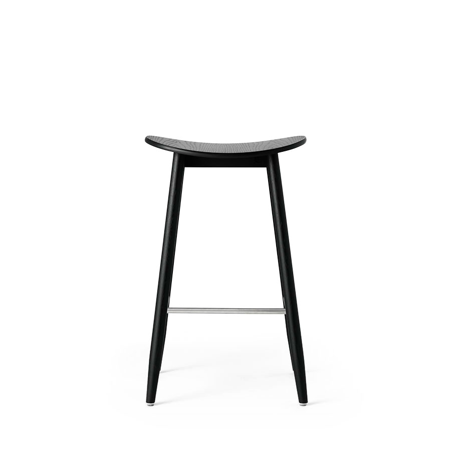 黒いバースツール モダンデザイン MASSPRODUCTIONS（マスプロダクションズ ）Icha バースツール ブラック