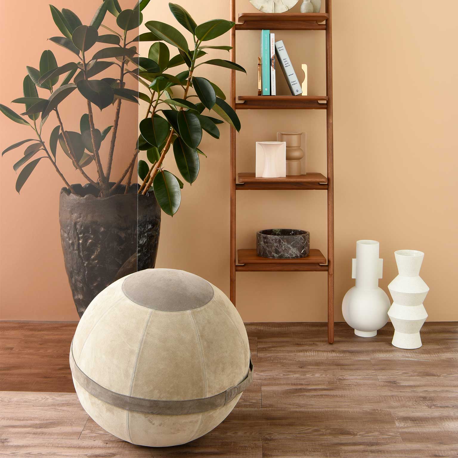 イタリア本革AURA Suede 55 バランスボール CASINI（カジーニ）AURA Suede バランスボール | LIVING MOTIF｜家具