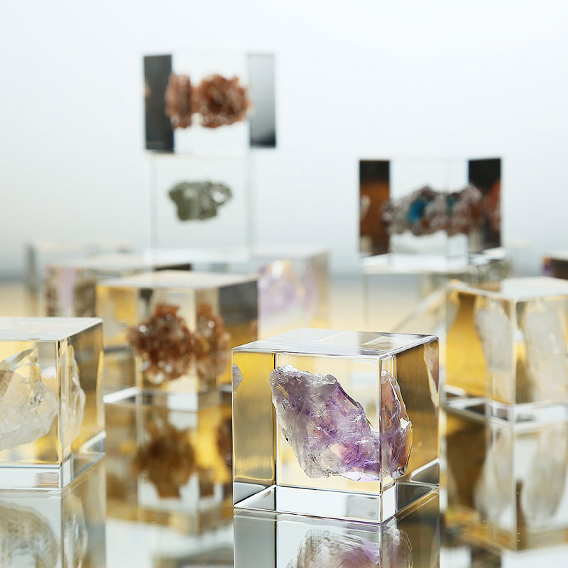 すまいる　紫水晶 リーフ 形状お任せ アメジスト(紫水晶) 100g 809061 1個（直送品