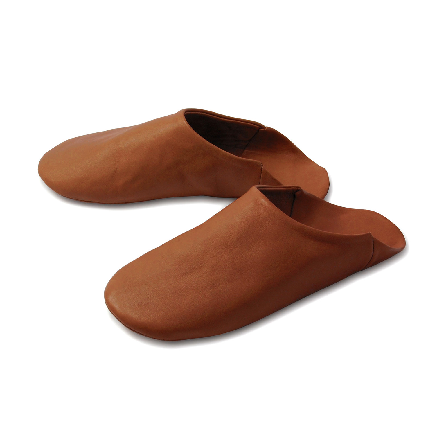 Naterra（ナテラ）レザースリッパ ブラウン | LIVING MOTIF｜家具