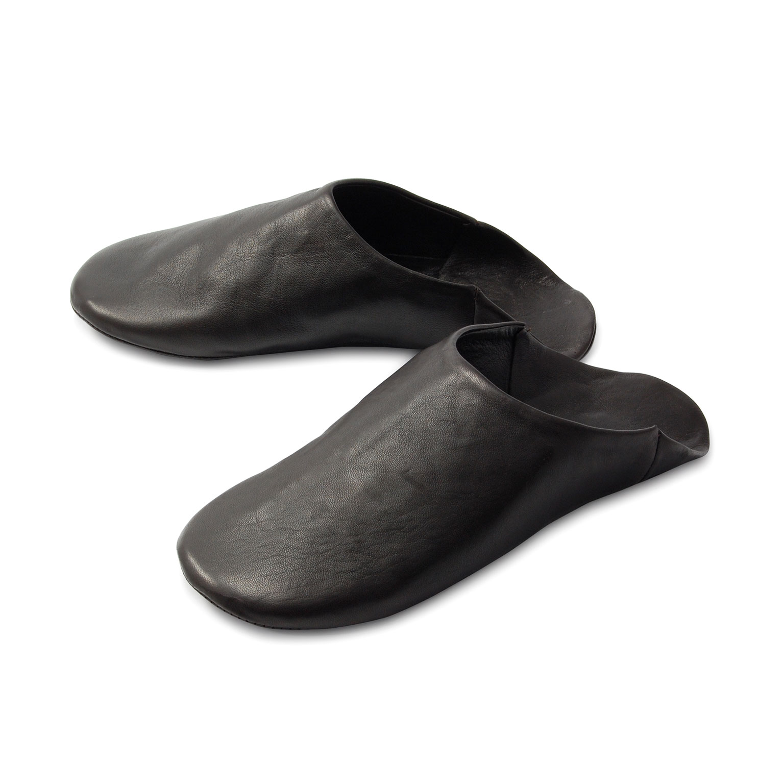 Naterra（ナテラ）レザースリッパ ブラック | LIVING MOTIF｜家具