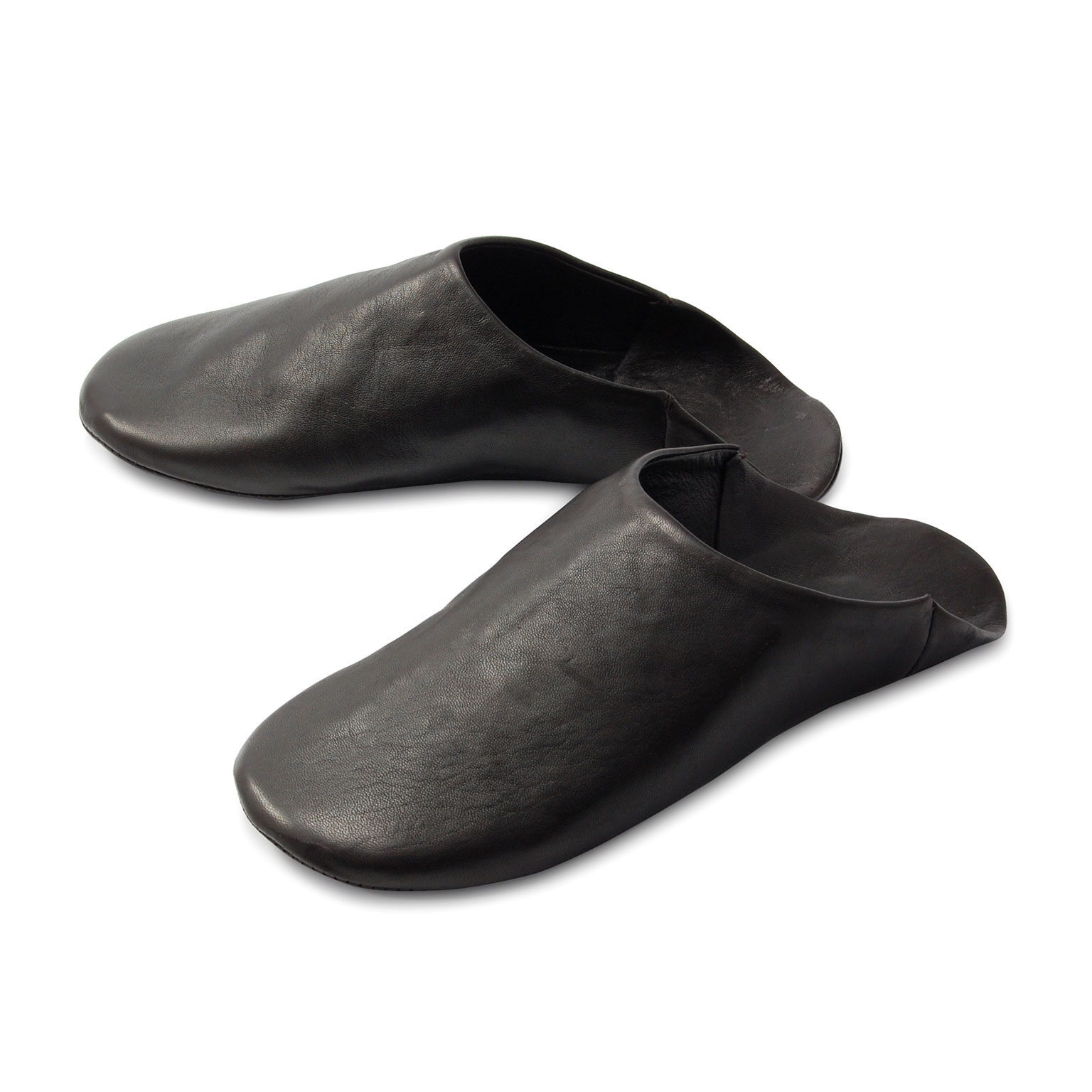 424様 ブラウン スリッパ　24ｃｍ＃38 Naterra（ナテラ）レザースリッパ ブラック | LIVING MOTIF｜家具