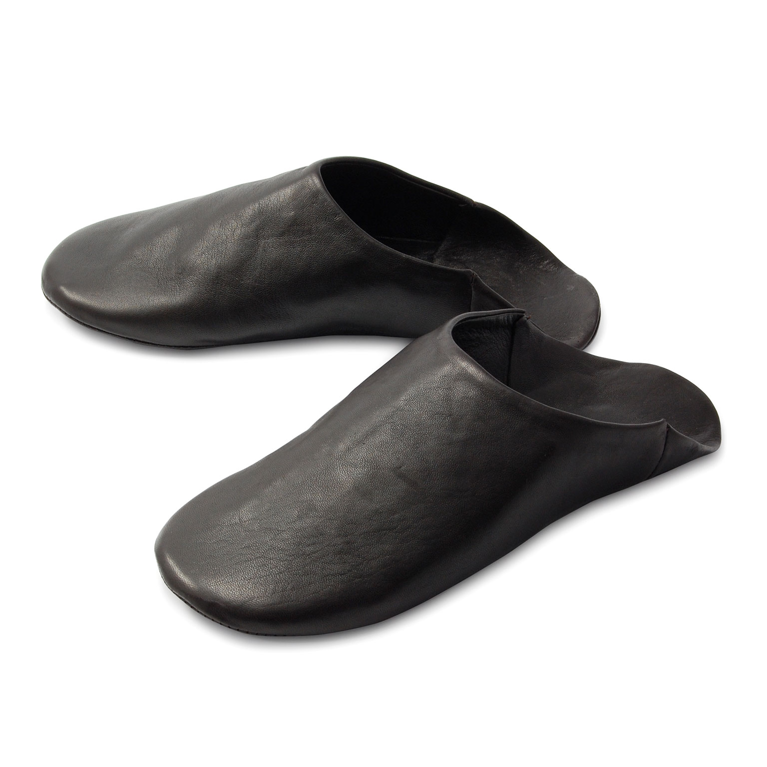 Naterra（ナテラ）レザースリッパ ブラック | LIVING MOTIF｜家具