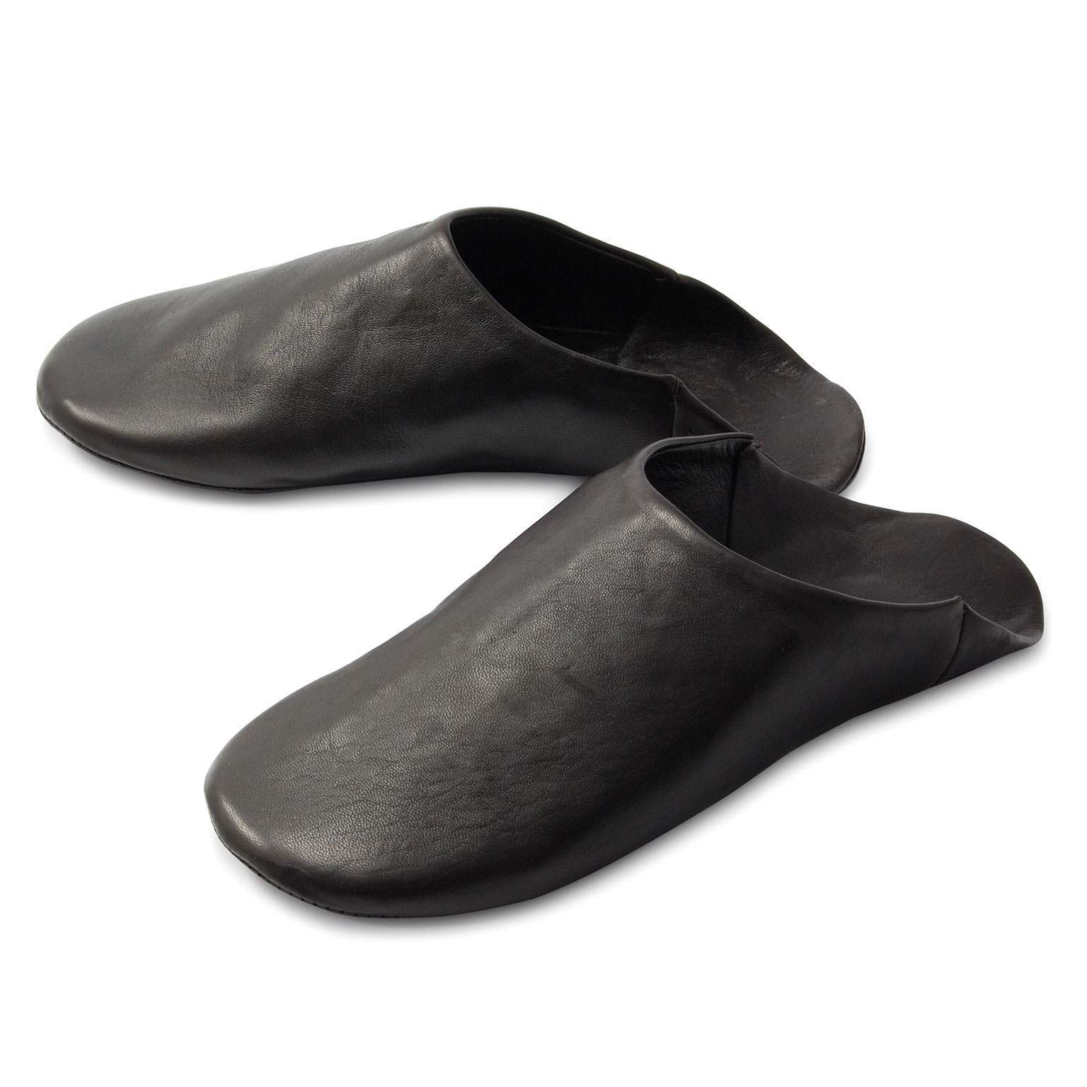 Naterra（ナテラ）レザースリッパ ブラック | LIVING MOTIF｜家具