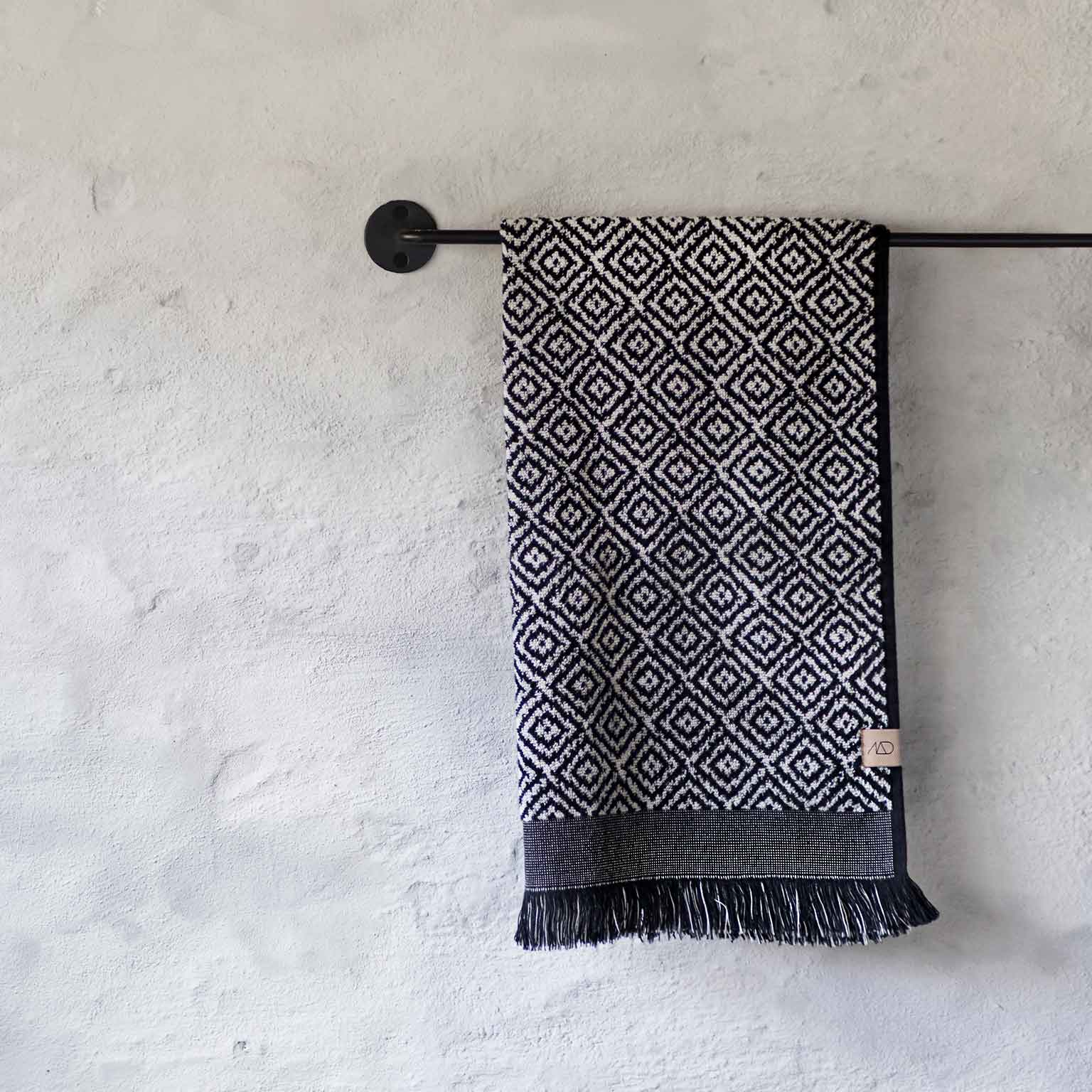 METTE DITMER（メッテ ディトマー）MOROCCO タオル ブラック/ホワイト