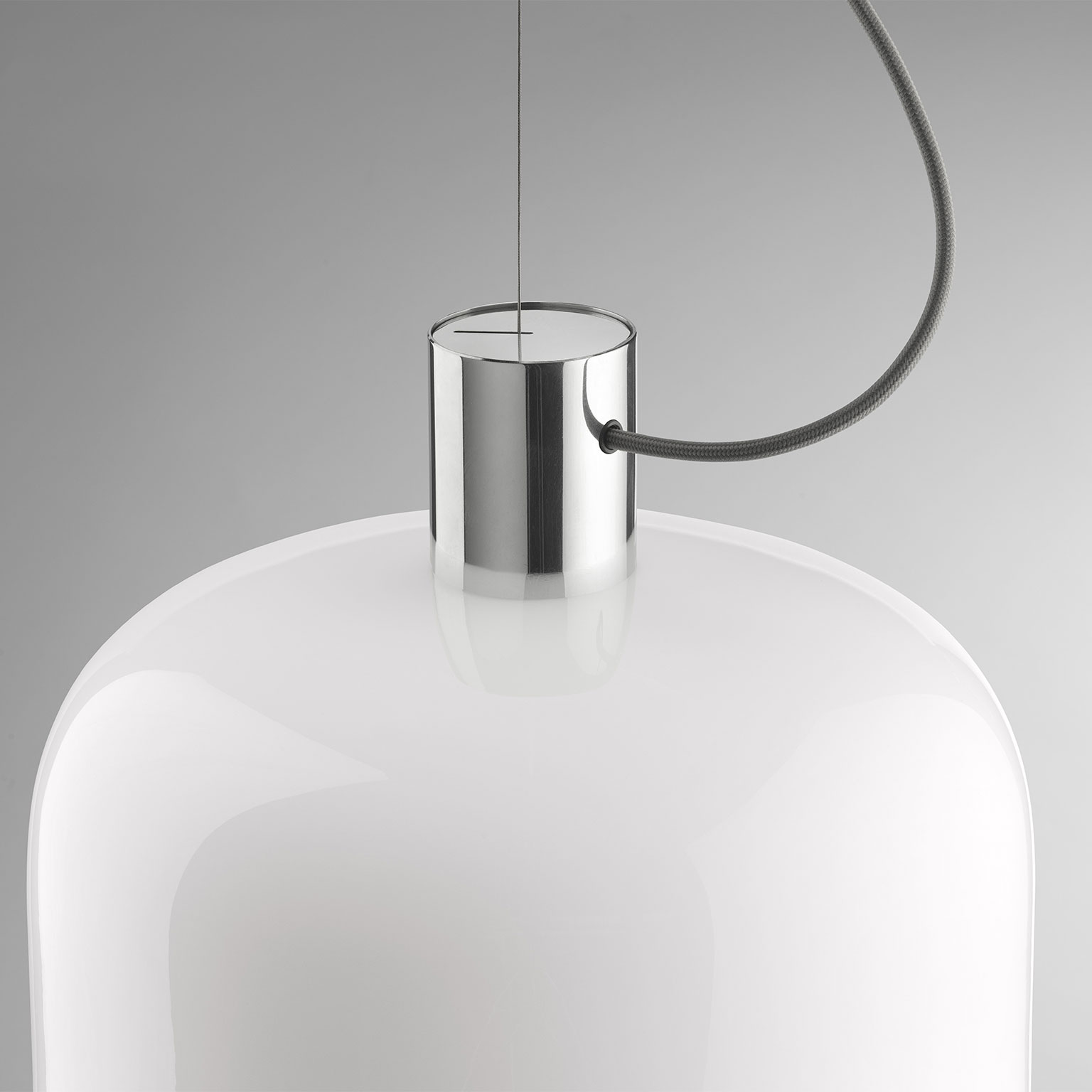 FLOS（フロス）Bellhop Glass S1 ペンダント Bright Aluminium［取寄せ