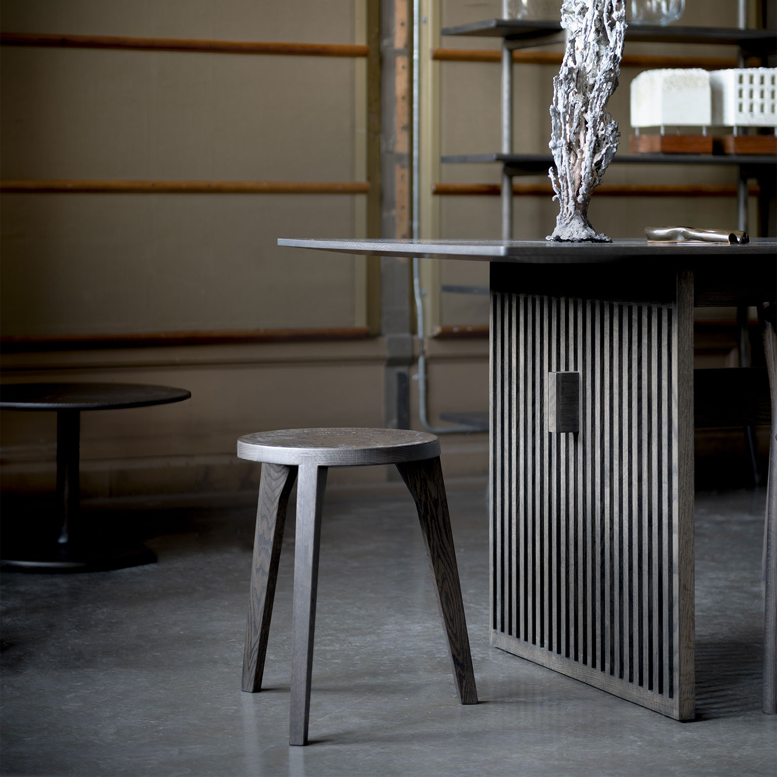 ARIAKE（アリアケ）Lattice テーブル W1800 Smoke［取寄せ商品