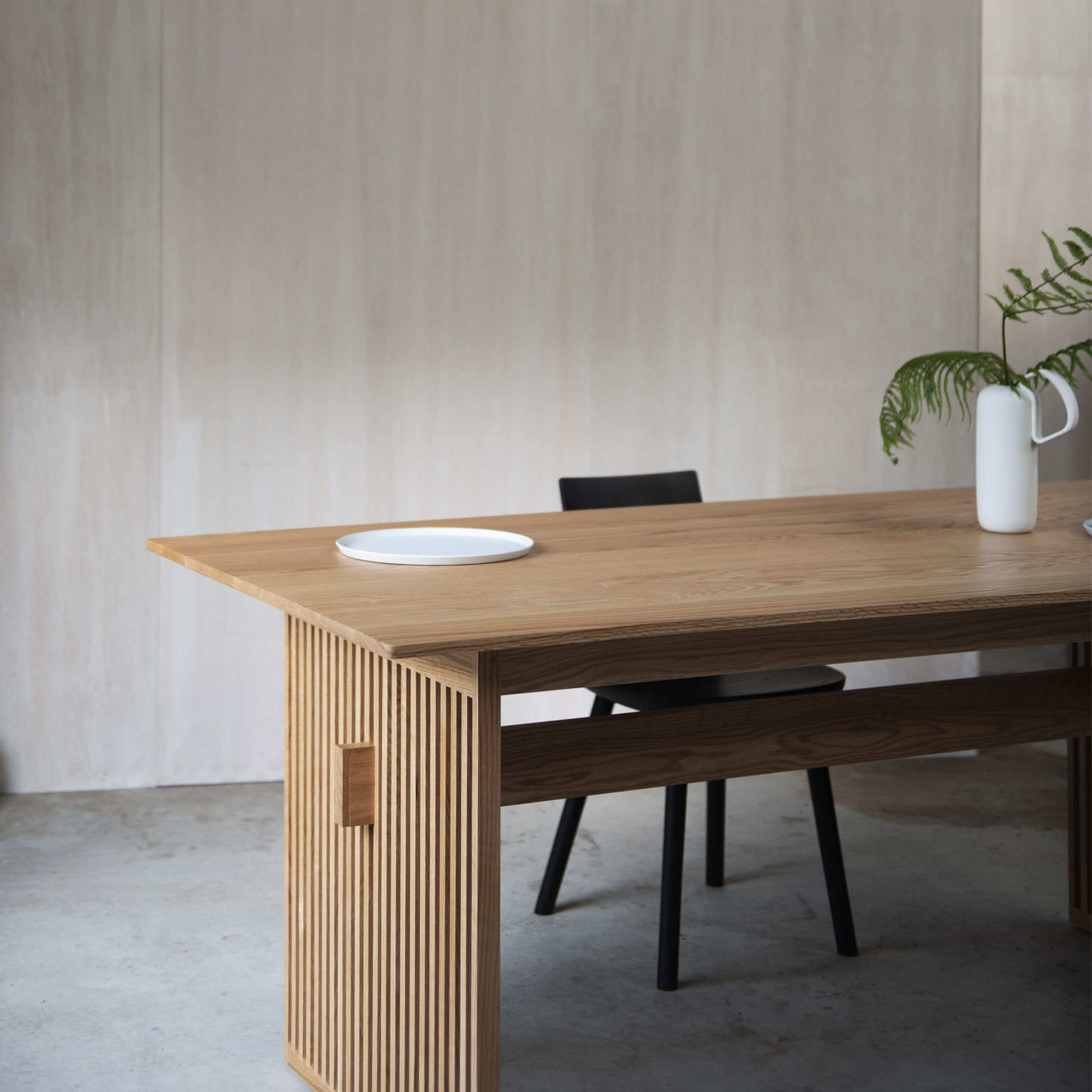 ARIAKE（アリアケ）Lattice テーブル W1800 Natural［取寄せ商品