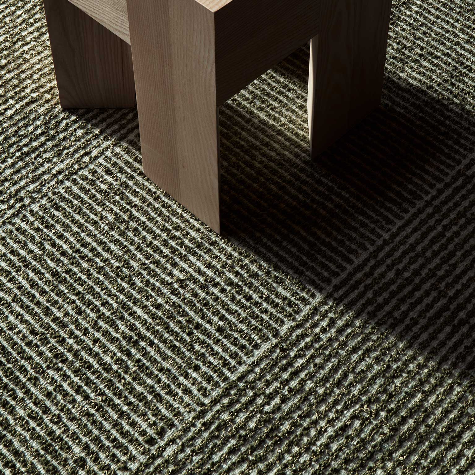 KASTHALL（カスタール）ラグマット FASAD DUO 170×240 D.green-L.Grey