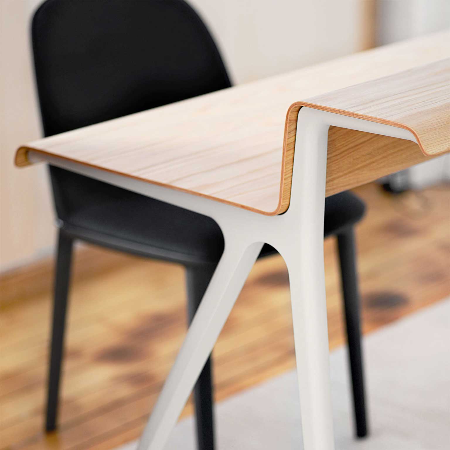 Vitra（ヴィトラ）Courier デスク ナチュラルオークトップ / チョーク