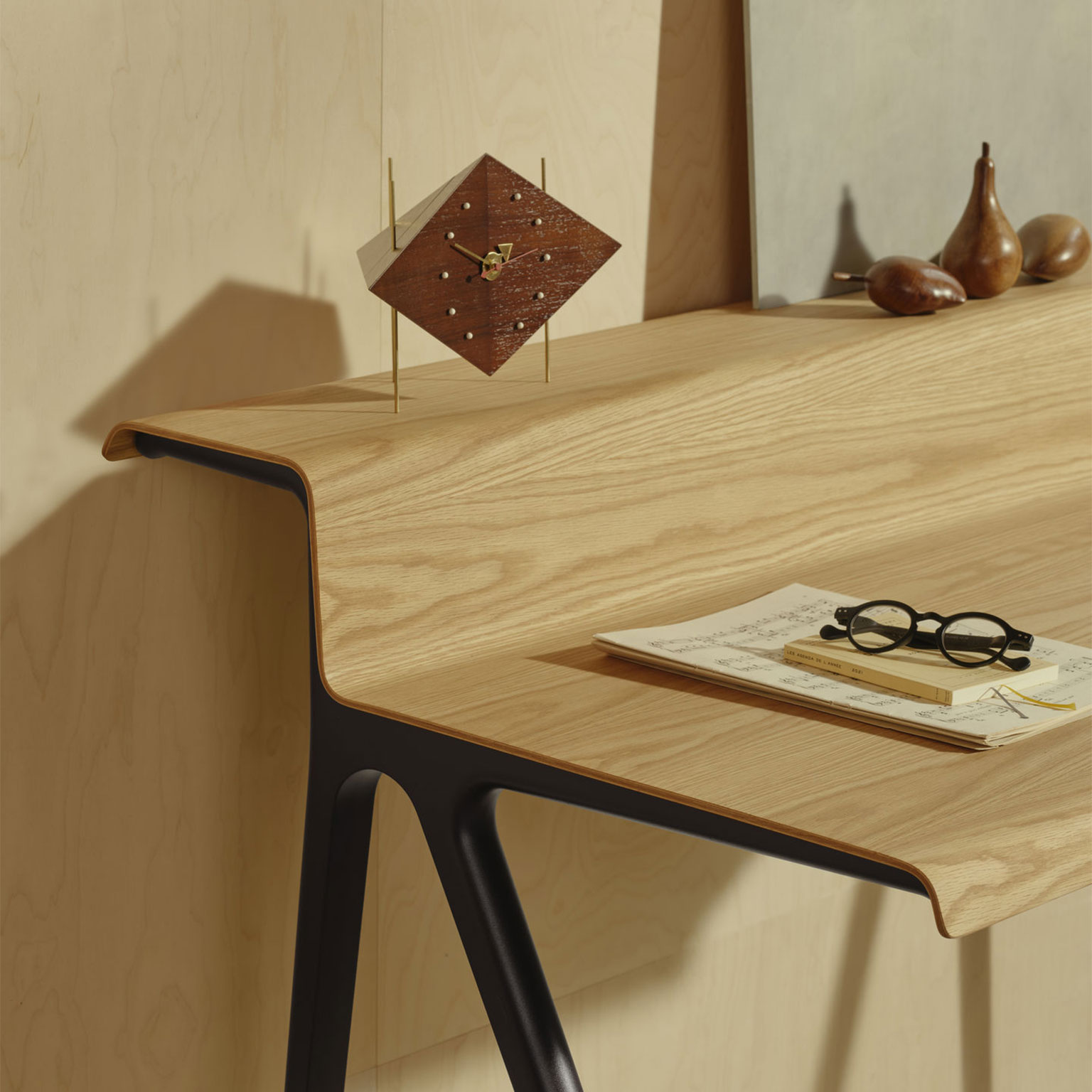 vitraヴィトラ L字型ライトグレー合成樹脂パソコンデスク Vitra