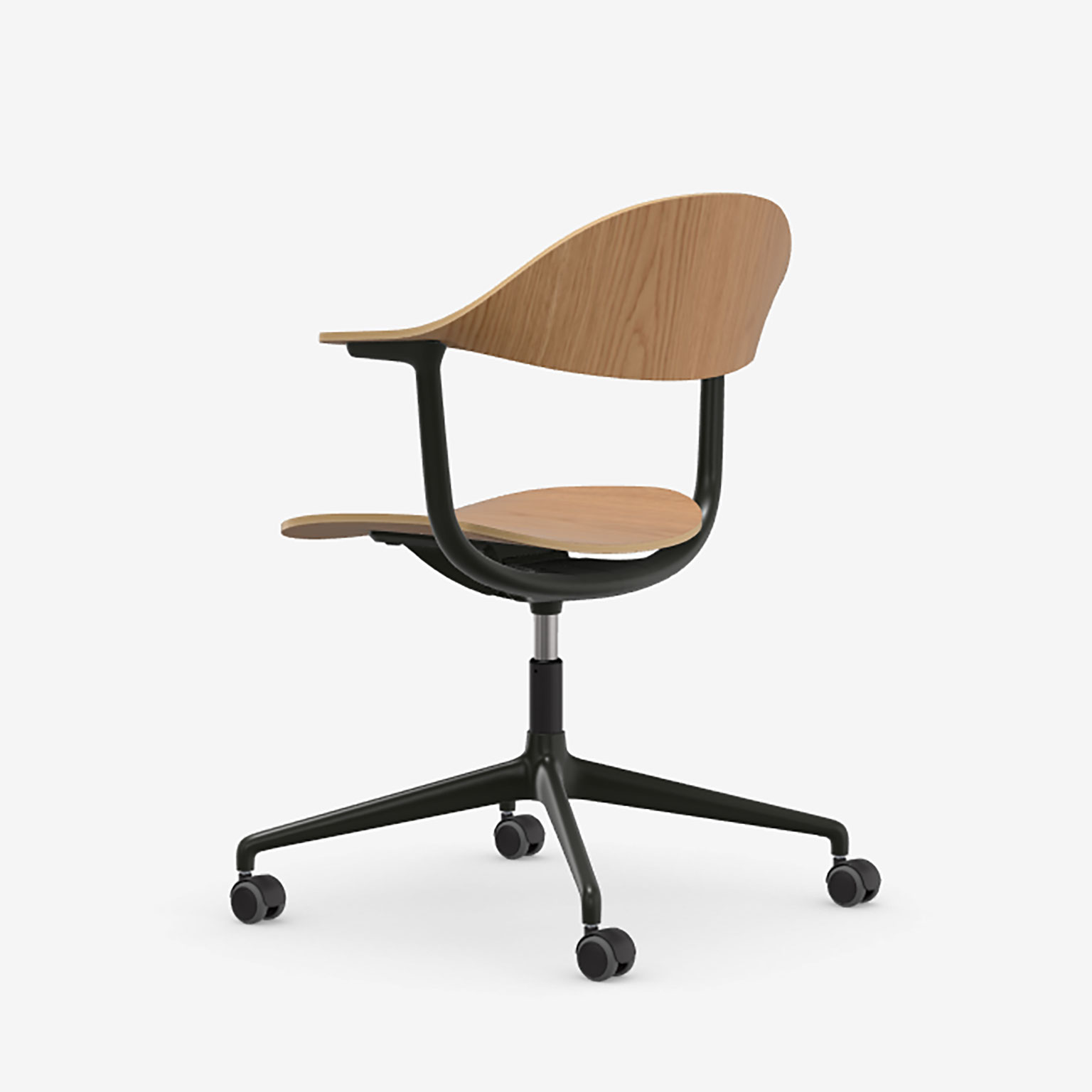 Vitra（ヴィトラ）Mynt ワークチェア オーク ディープブラック 4スター
