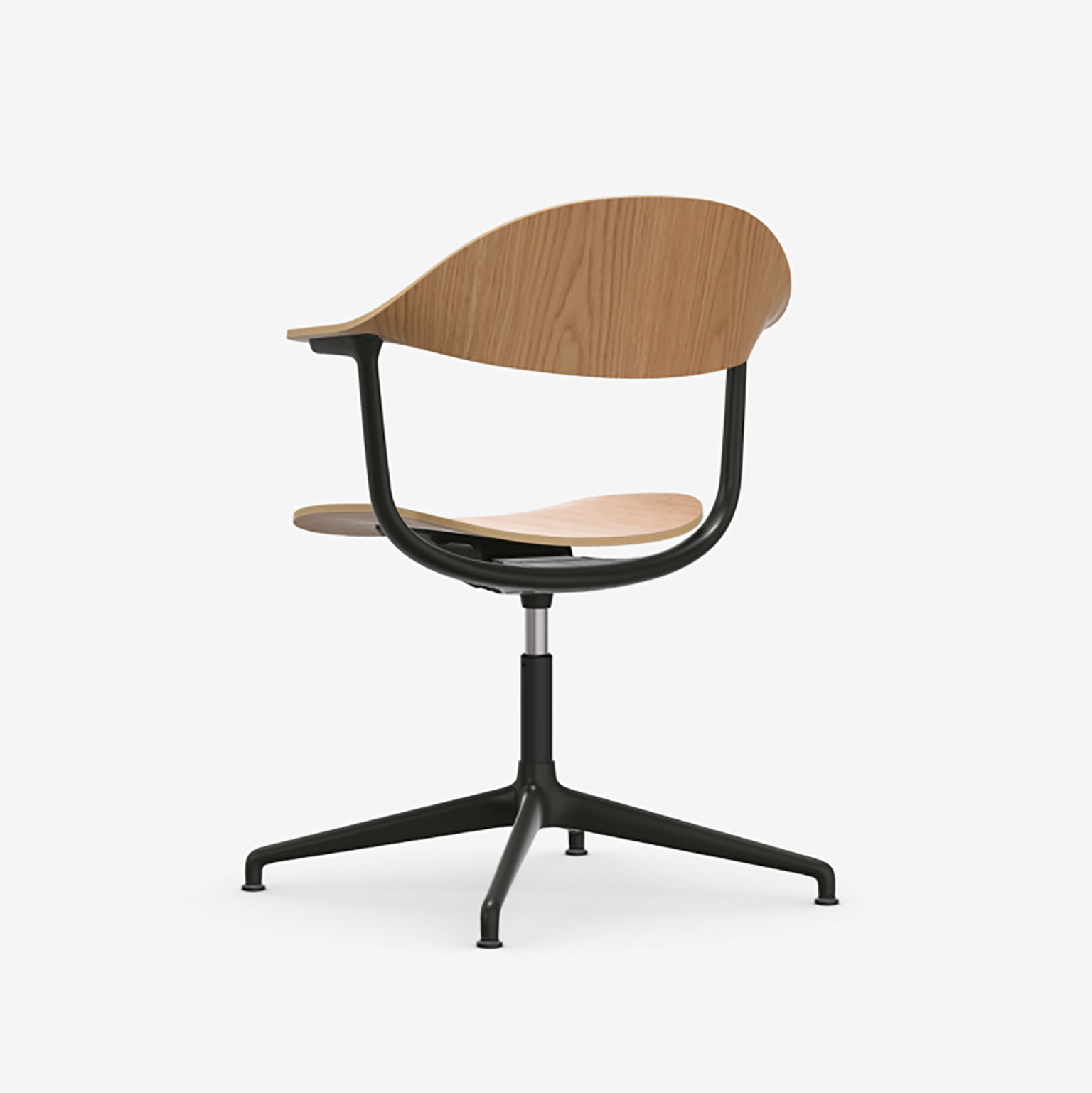 Vitra（ヴィトラ）Mynt ワークチェア オーク ディープブラック 4スター