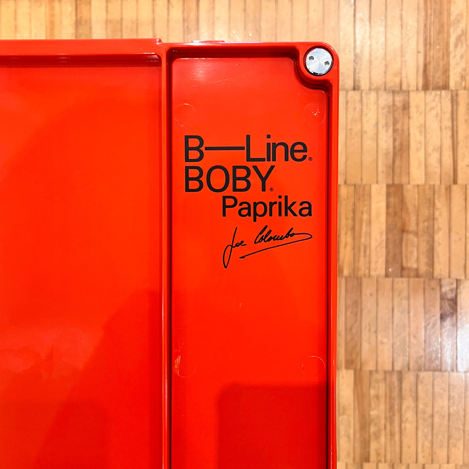 B-LINE（ビーライン）ボビーワゴン 3段4トレイ パプリカ [取寄せ商品