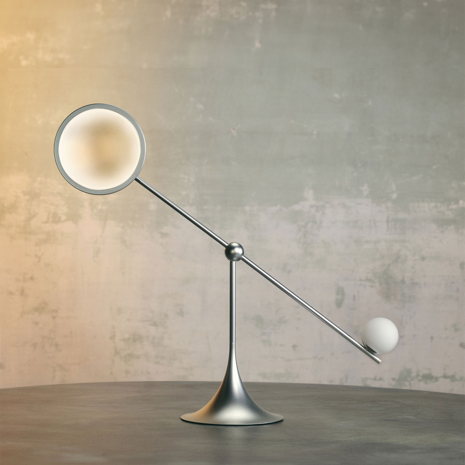 Lumio（ルミオ）Ovo テーブルライト マットシルバー［取寄せ商品