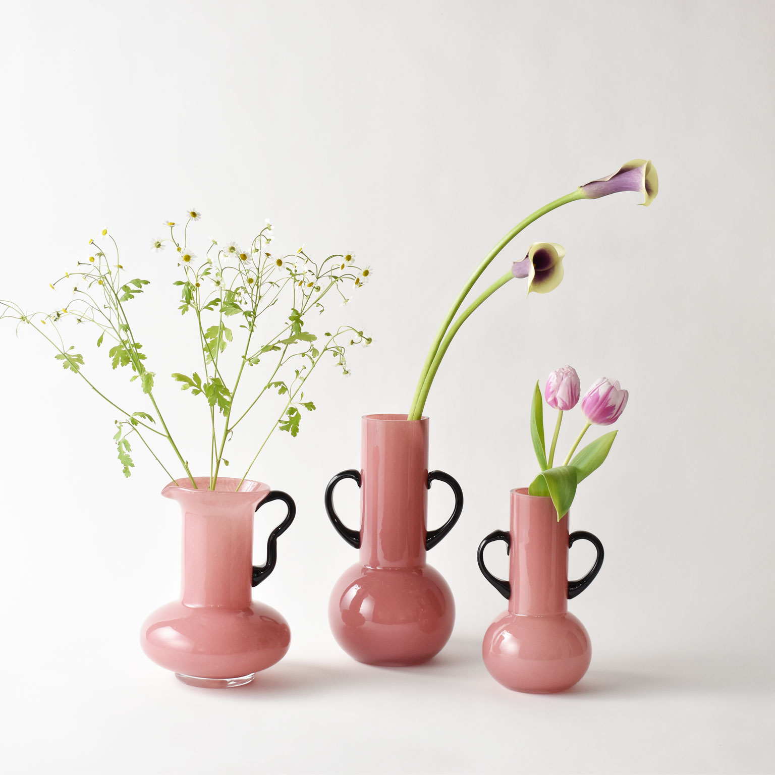 Kersten（ケアステン）フラワーベース ピンク L | LIVING MOTIF｜家具