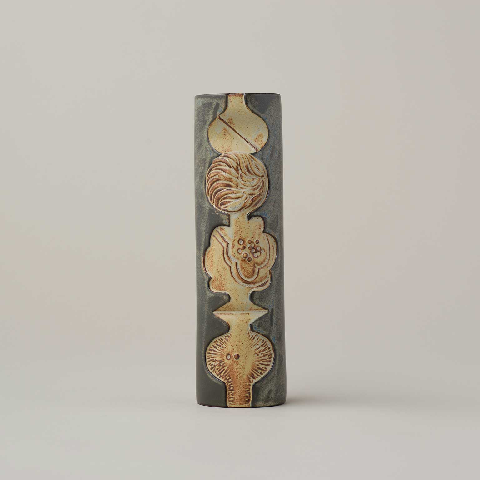 kashiwa（カシワ）フラワーベース Plant relief elongate S［販売期間