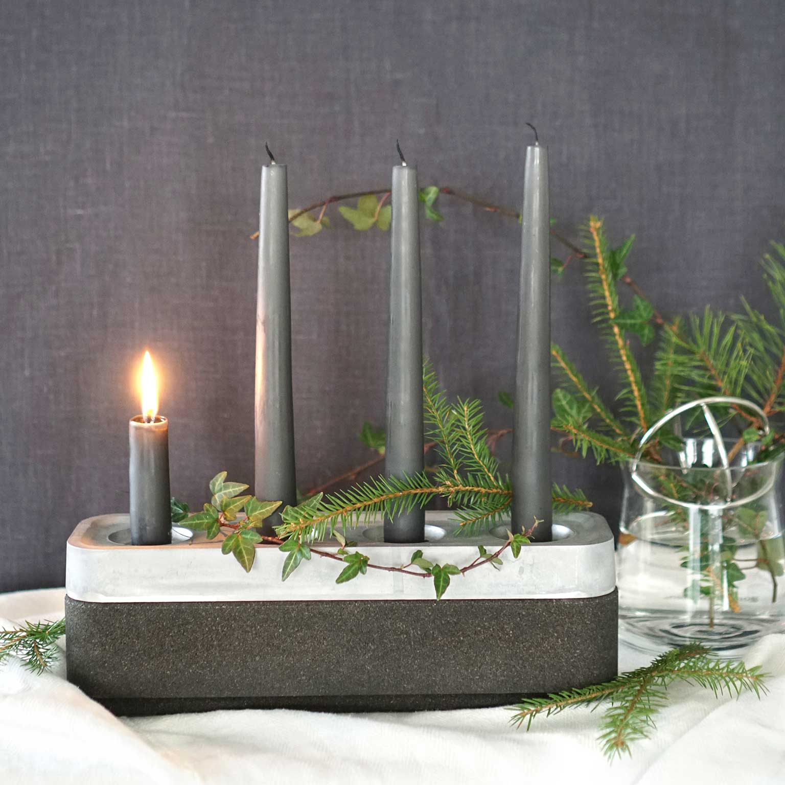 Born in Sweden（ボーン イン スウェーデン）アルミキャンドルホルダー