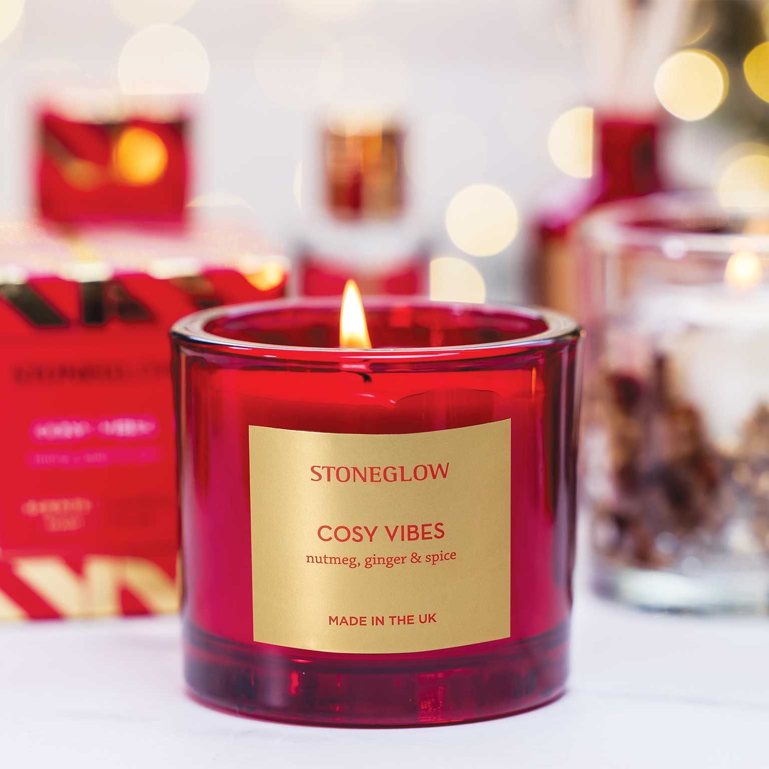 STONE GLOW（ストーングロウ）グラス入りキャンドル コージーバイブス