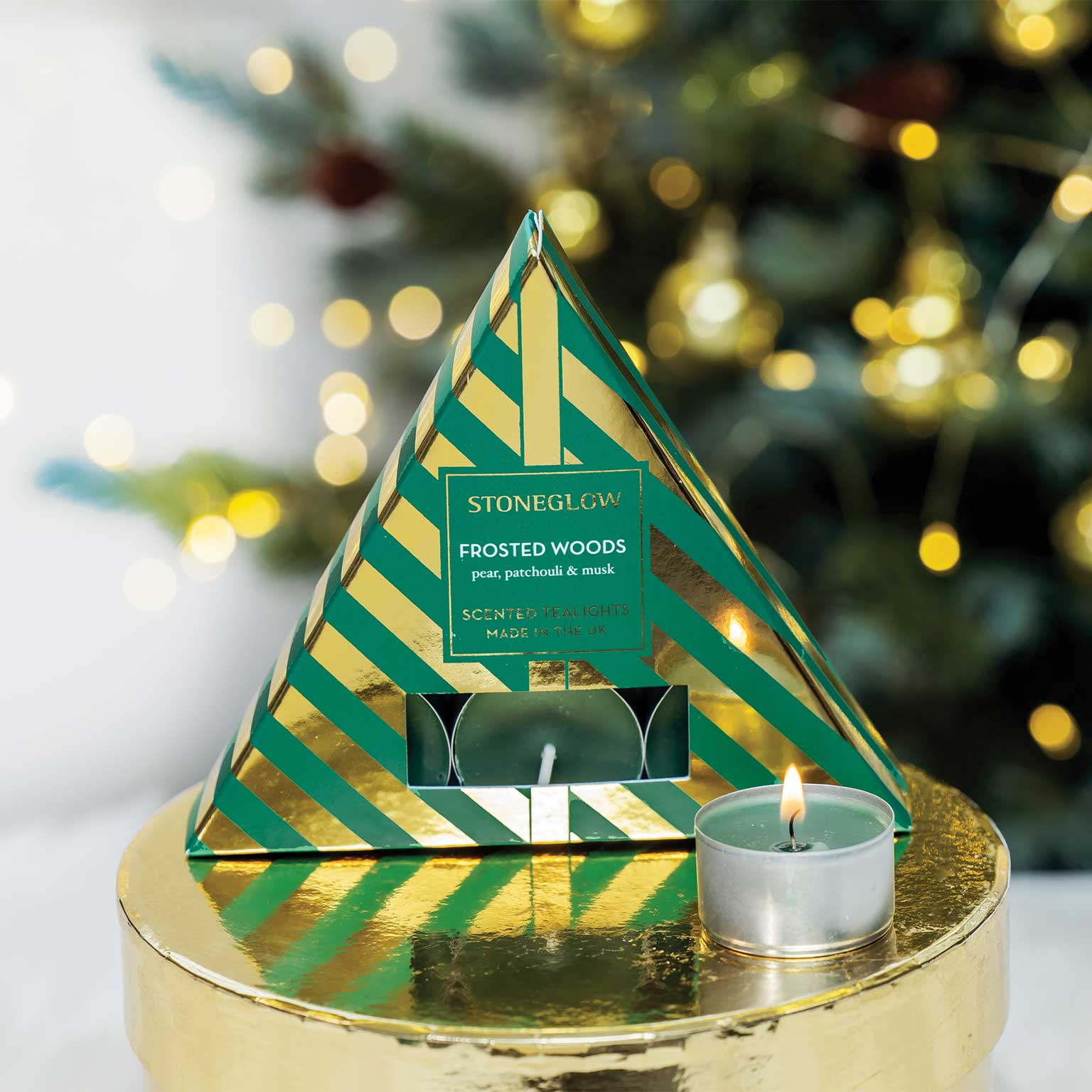 STONE GLOW（ストーングロウ）ティーライトキャンドル 6個入 フロス