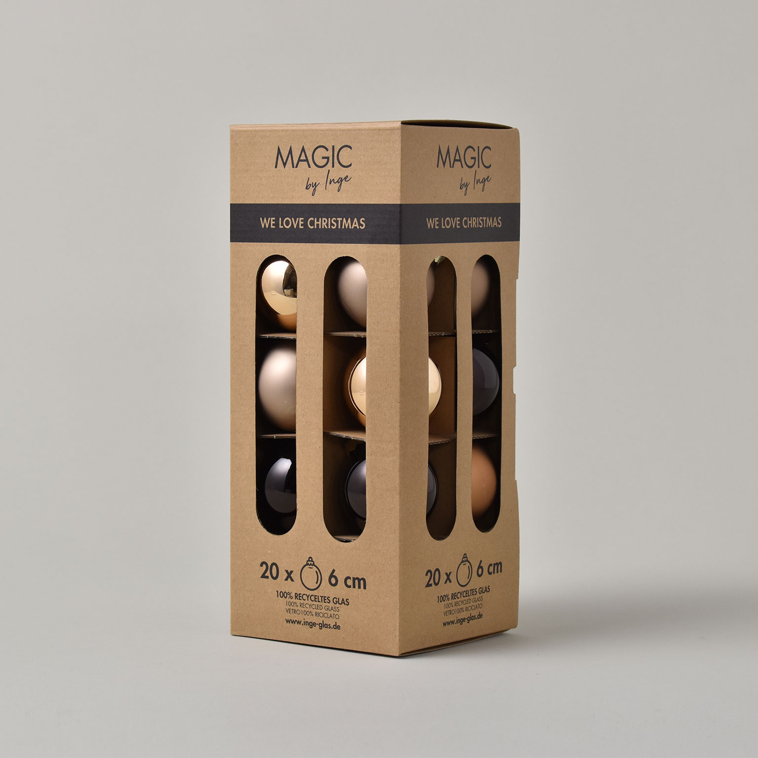 Inge Glas（インゲグラス）オーナメントセット Φ6cm Elegant Lounge