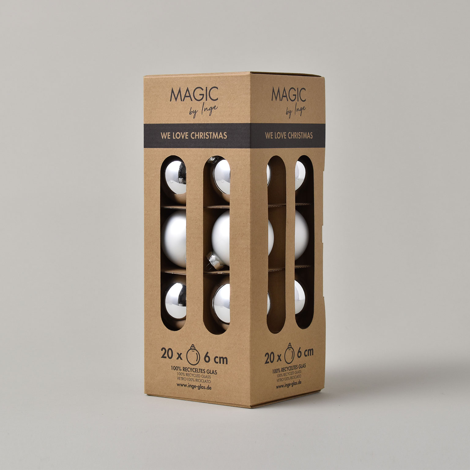 Inge Glas（インゲグラス）オーナメントセット Φ6cm Elegant Lounge