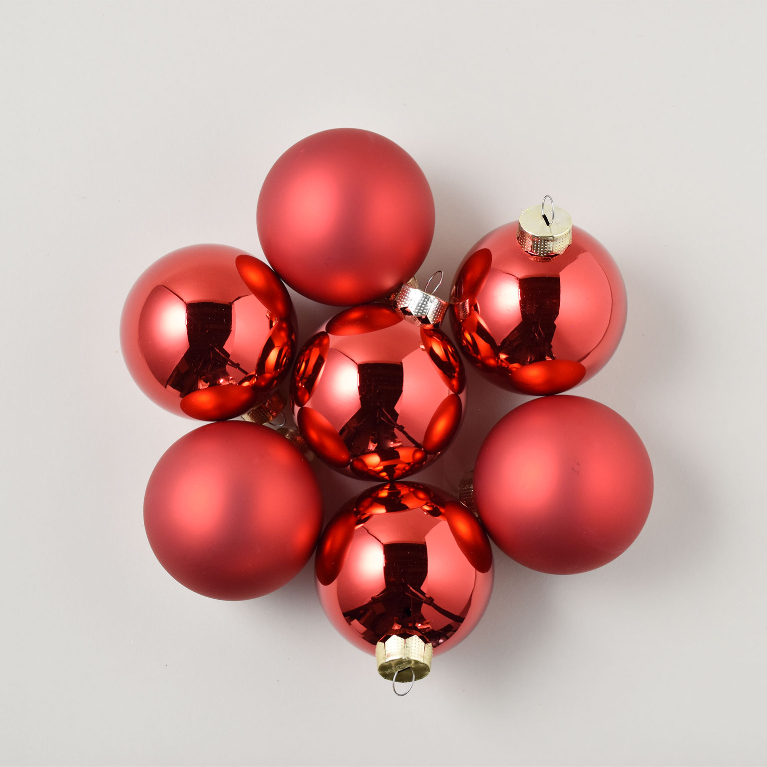 Inge Glas（インゲグラス）オーナメントセット Φ8cm Merry Red