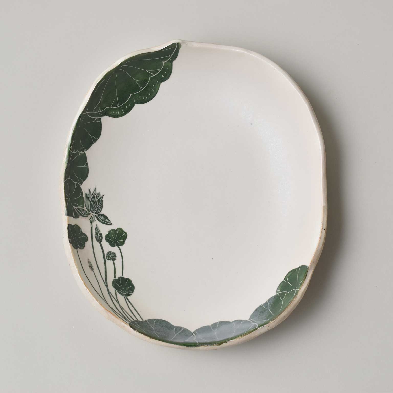 大谷桃子　バナナの葉オーバルリム皿　Ｌ　M 大谷 桃子（オオタニモモコ）バナナの葉オーバルリム皿 L［販売