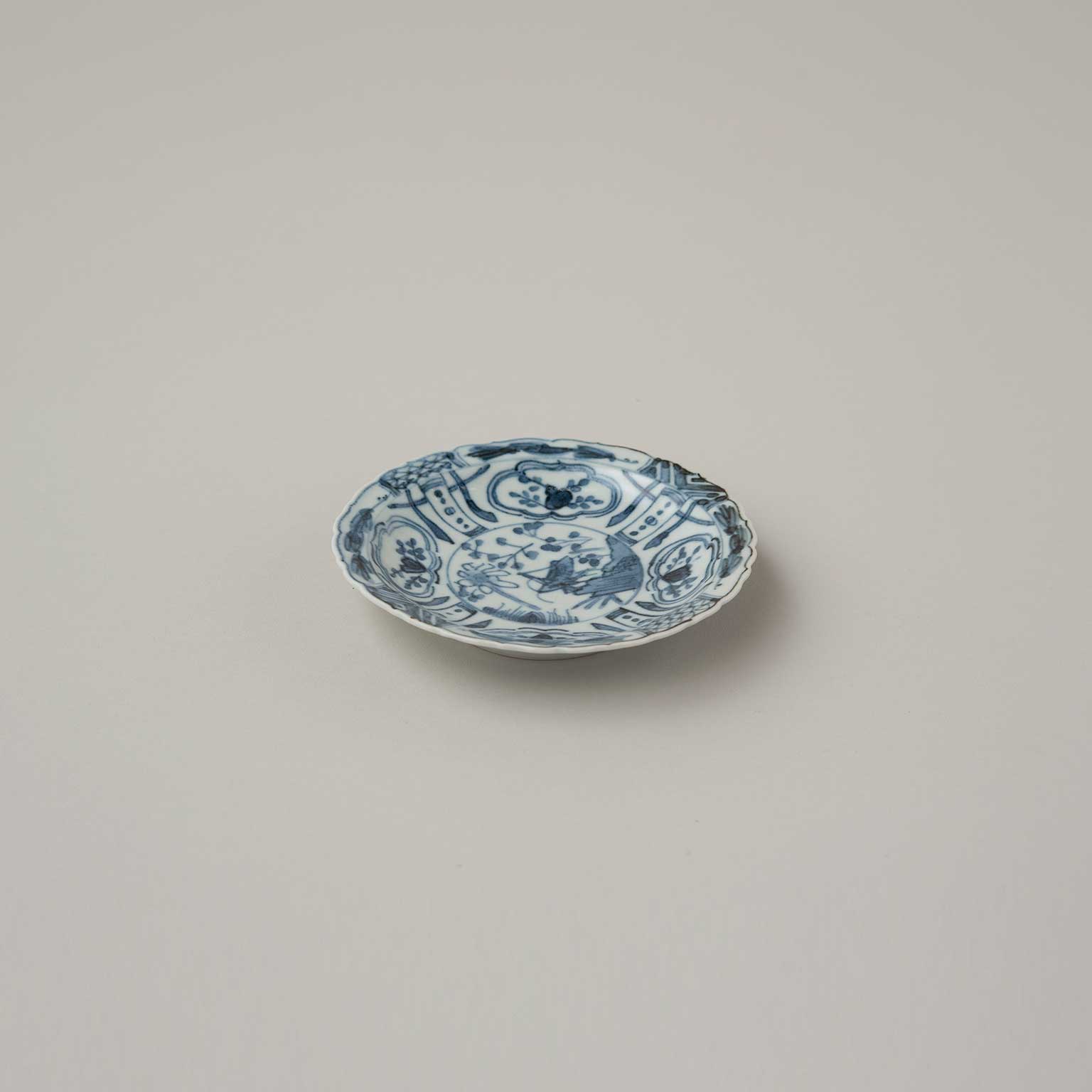 柳川 謙治（ヤナガワ ケンジ）染付芙蓉手 小皿［販売期間：9/11～10/13