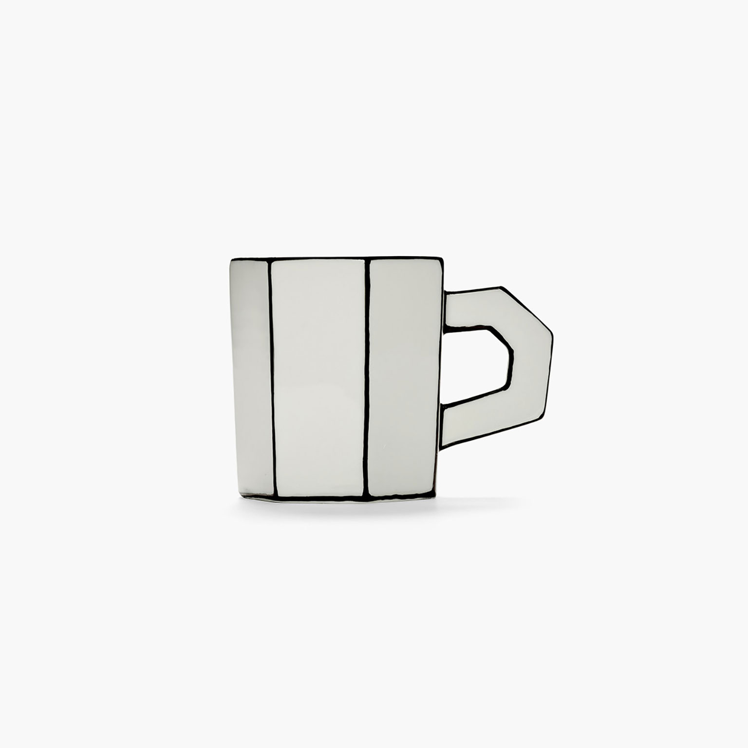 S194-1 ラリック オンフルール 持ち手付カップ 2客セット 高さ6㎝ V SERAX（セラックス）Carte Blanche ティーカップ | LIVING MOTIF｜家具