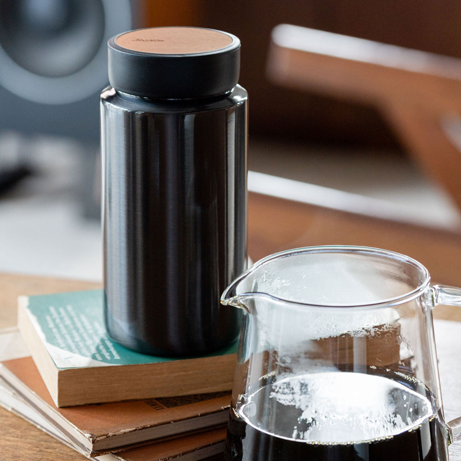 RIVERS（リバーズ）ドリンクボトル MOKU COFFEE 350 ブラック | LIVING