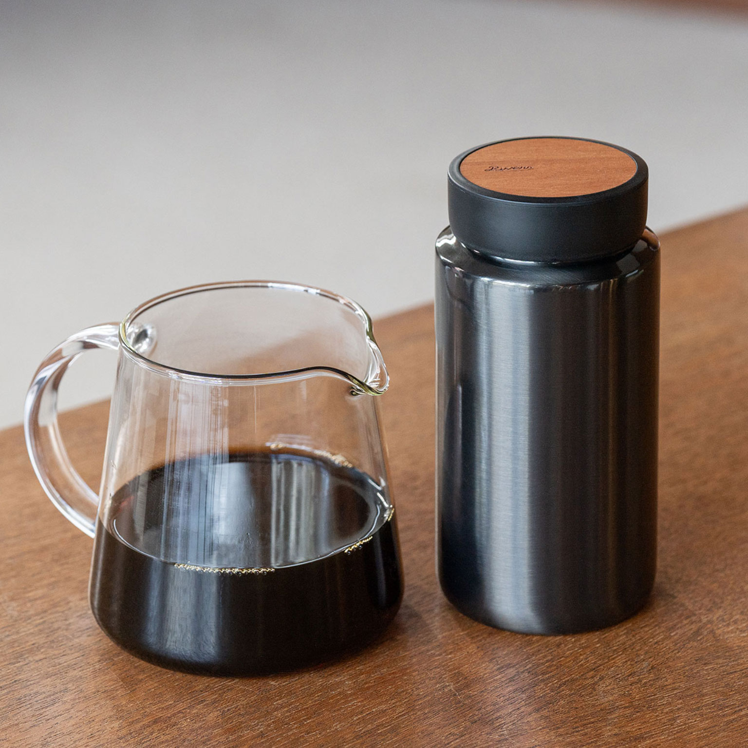 RIVERS（リバーズ）ドリンクボトル MOKU COFFEE 350 ブラック | LIVING