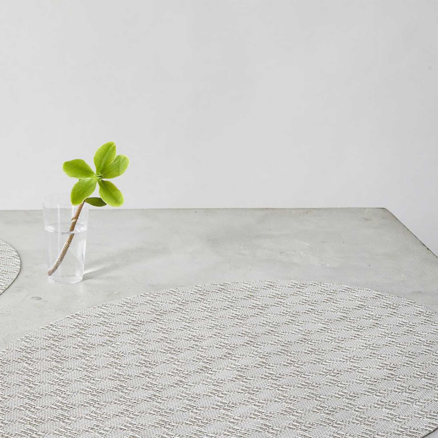 chilewich（チルウィッチ）Bay Weave プレースマット オーバル Flax