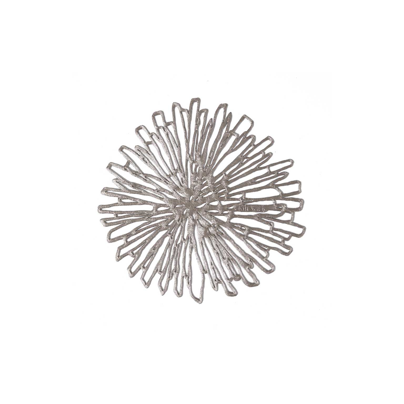 chilewich（チルウィッチ）Bloom コースター SILVER | LIVING MOTIF