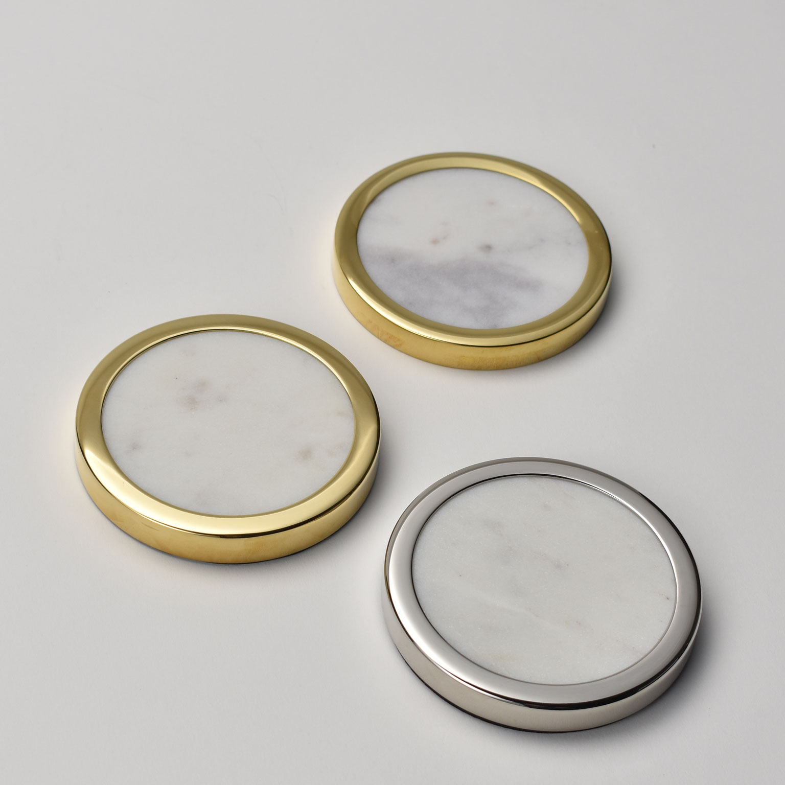 HILKE COLLECTION（ヒルク コレクション）Marble コースター シルバー