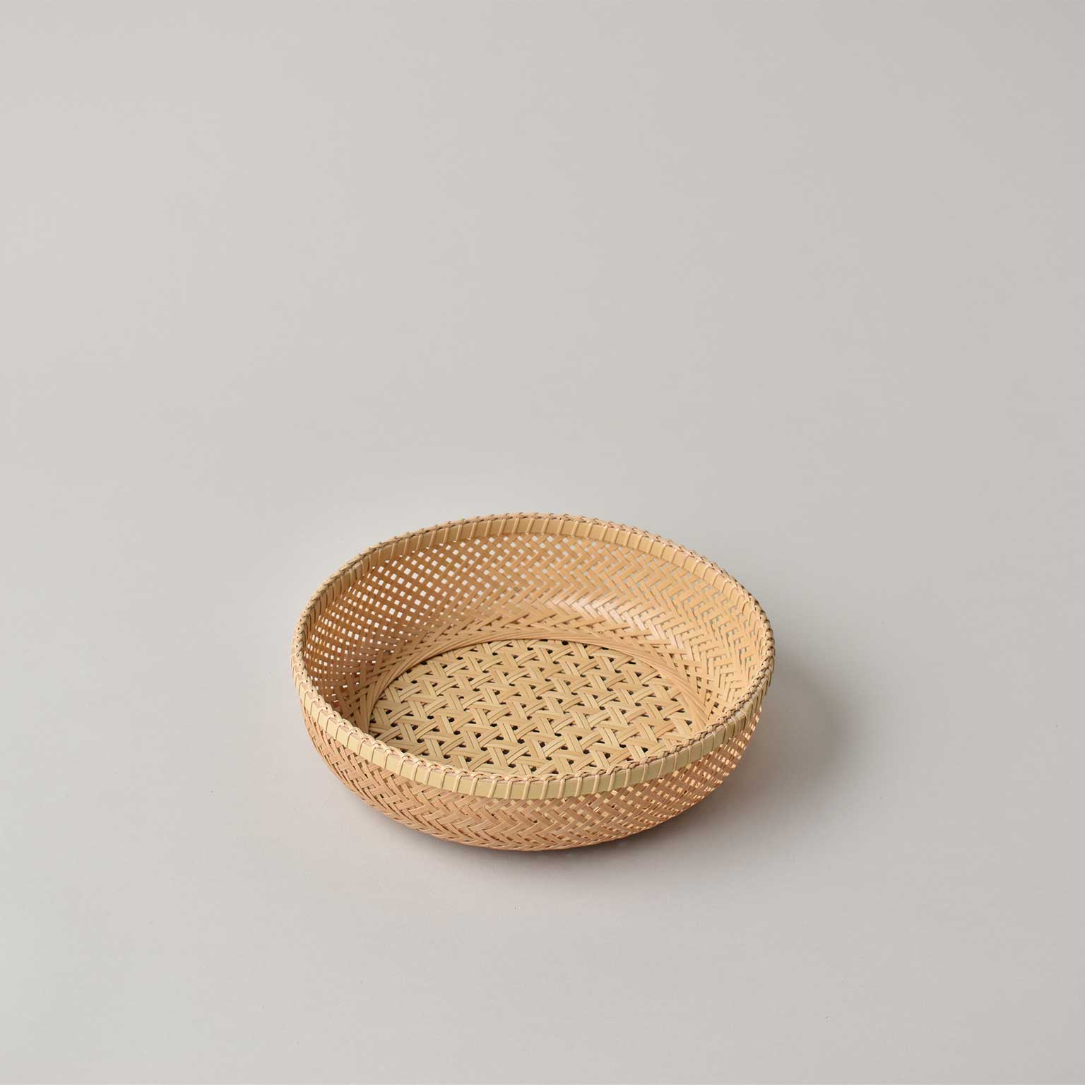 竹工房素竹庵（タケコウボウソチクアン）輪弧編み盛籠［販売期間：9/11