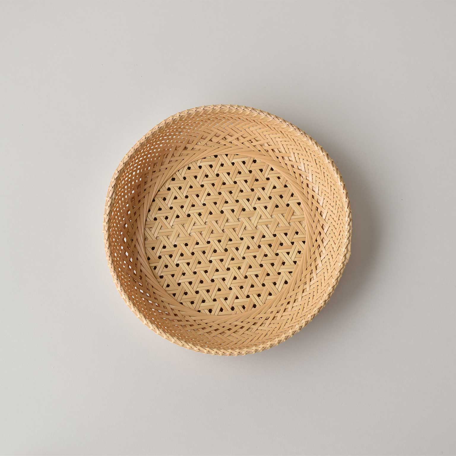 竹工房素竹庵（タケコウボウソチクアン）輪弧編み盛籠［販売期間：9/11