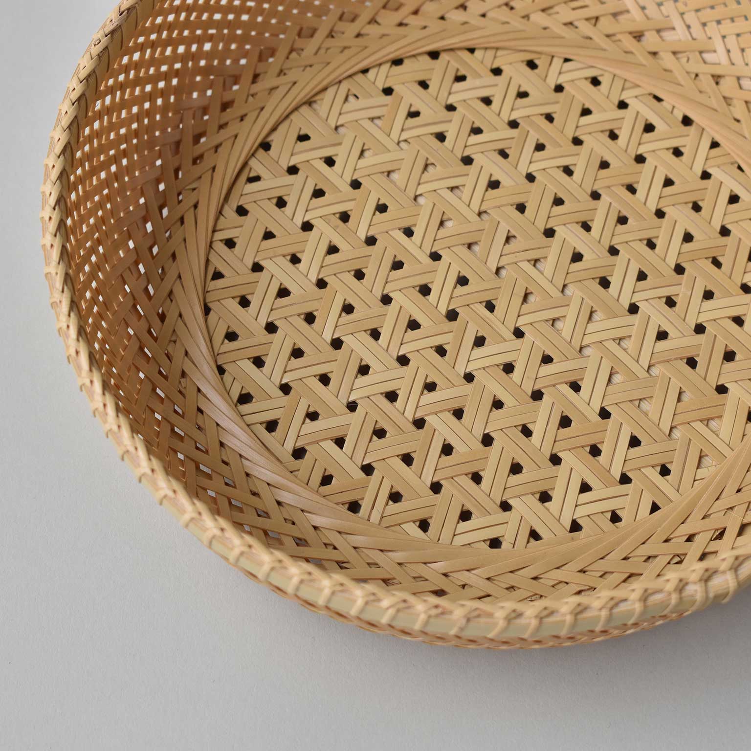 竹工房素竹庵（タケコウボウソチクアン）輪弧編み盛籠［販売期間：9/11