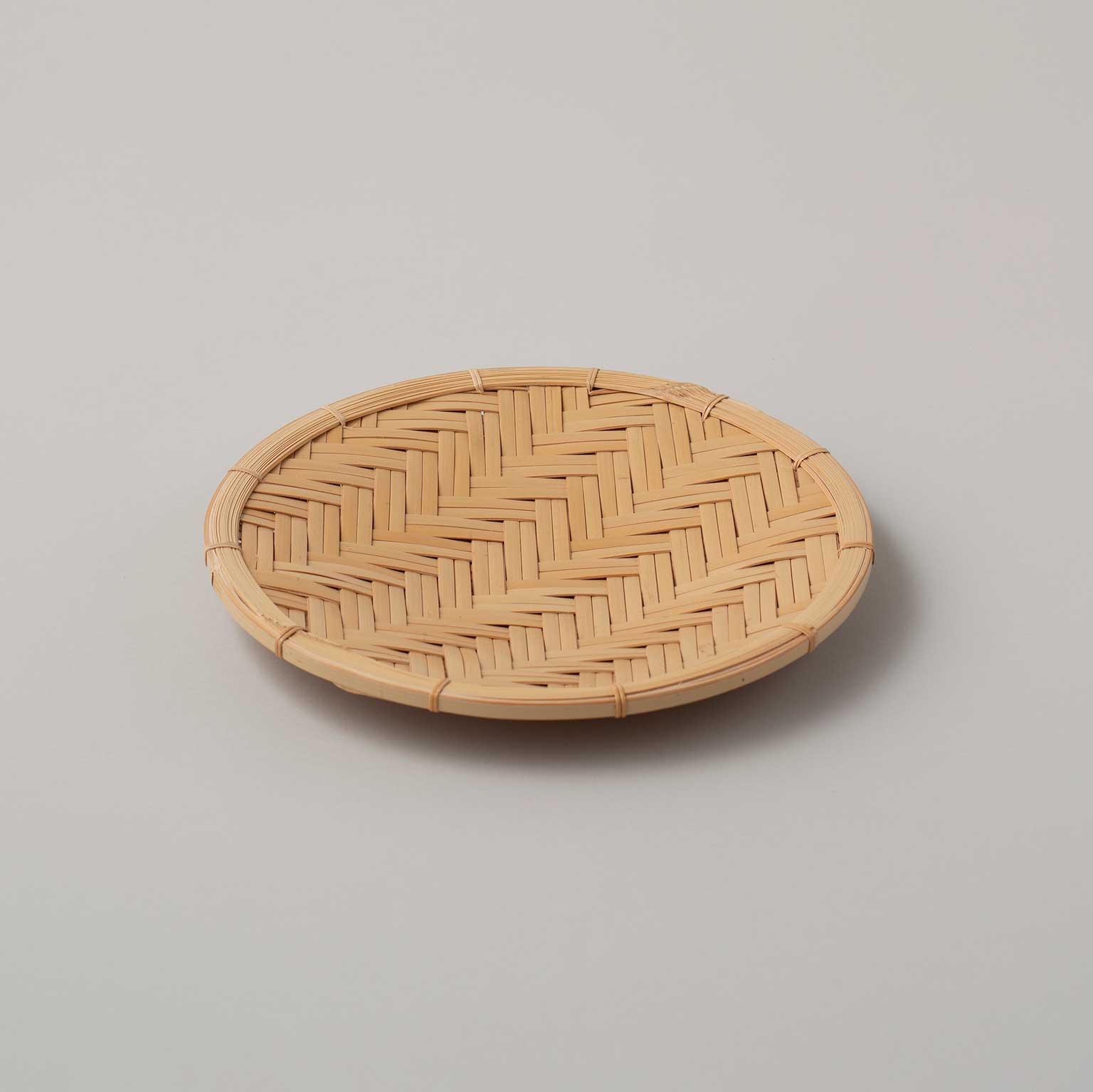 竹工房素竹庵（タケコウボウソチクアン）二本並べ網代編み竹皿［販売