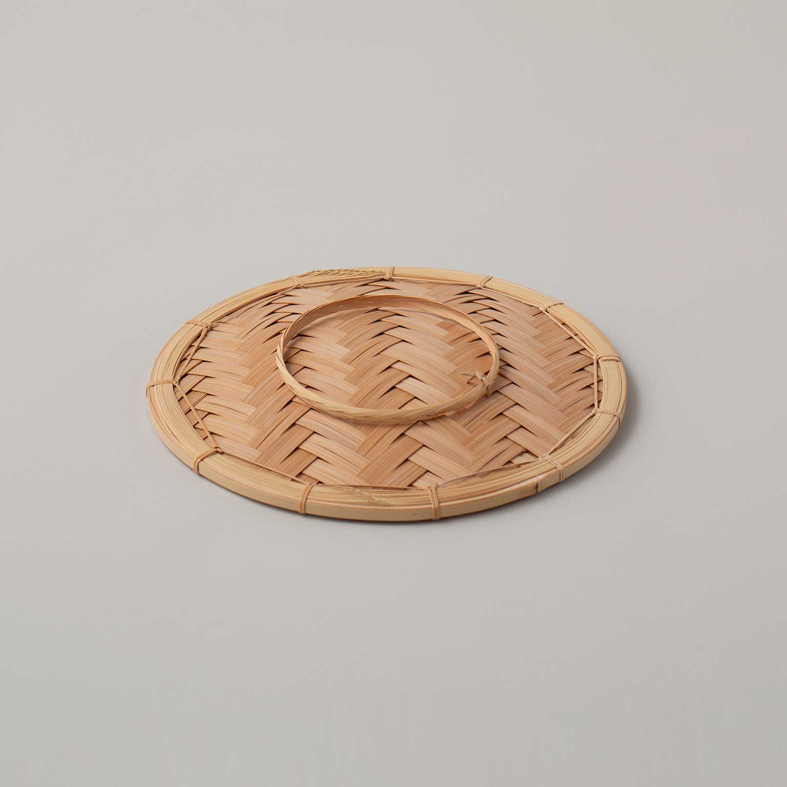 竹工房素竹庵（タケコウボウソチクアン）二本並べ網代編み竹皿［販売