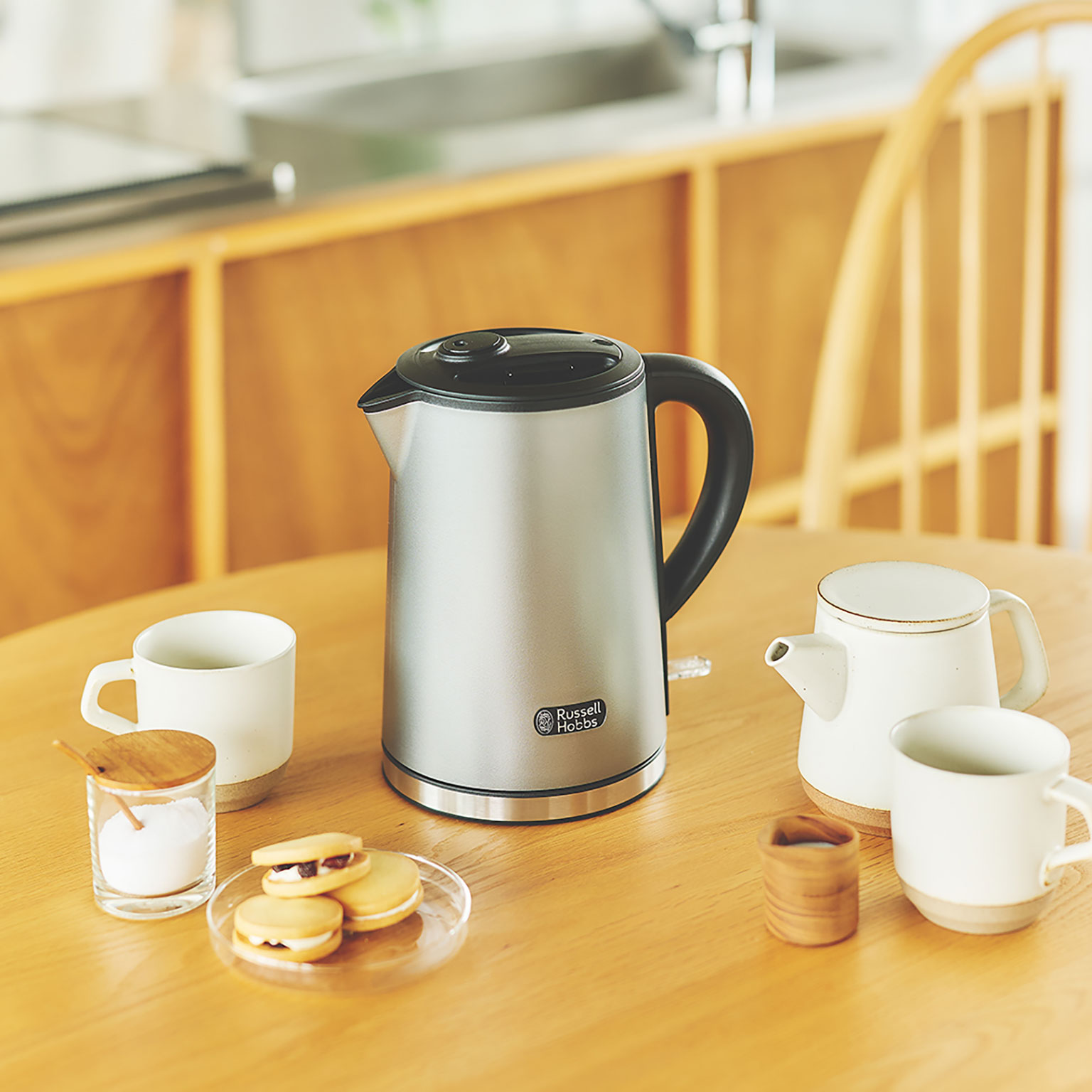 Russell Hobbs（ラッセルホブス）ベーシックケトルプラス グレー
