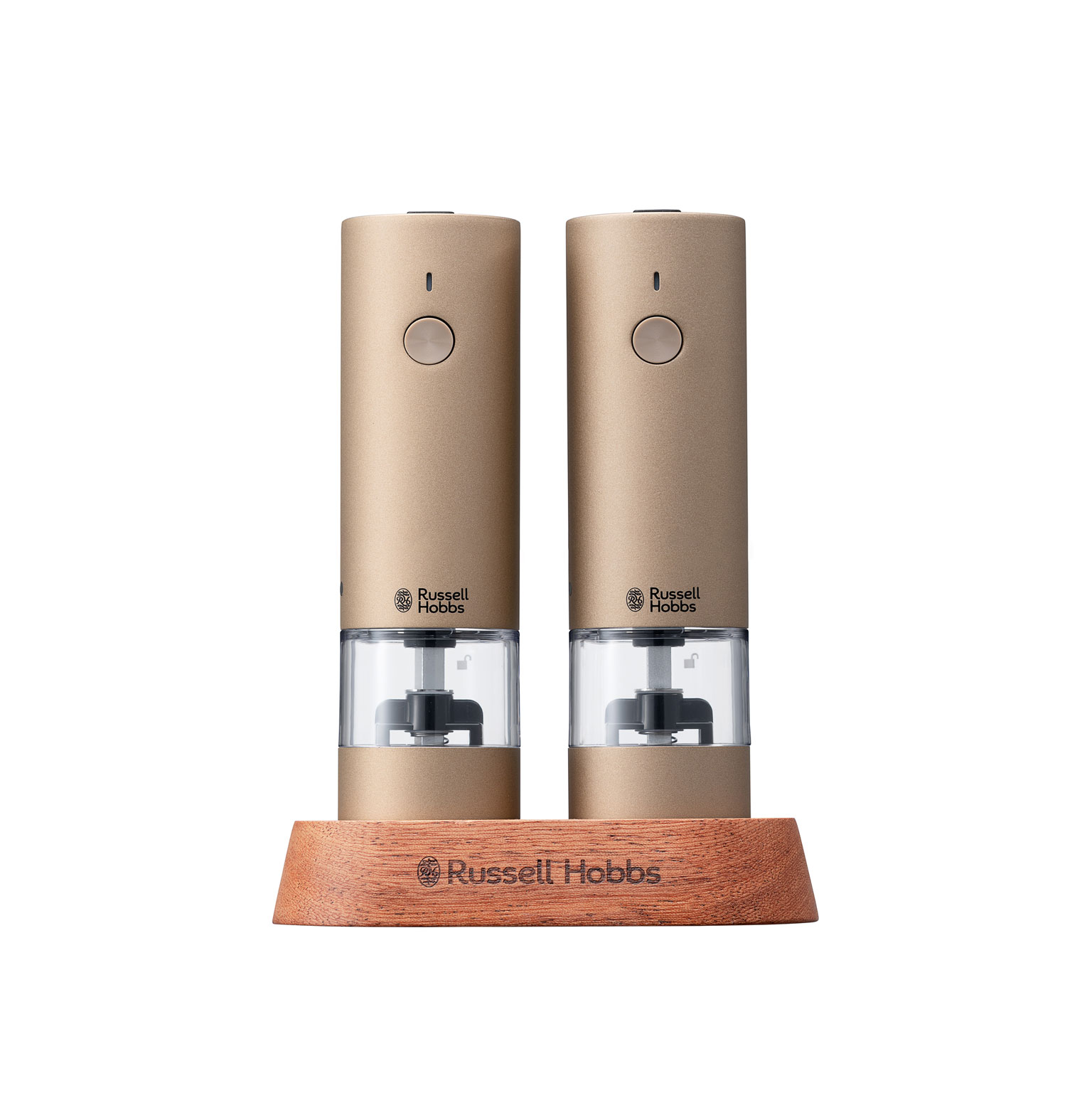 充電式ミルソルト＆ペッパー ミニ ブラウンゴールド (2本セット) Russell Hobbs（ラッセルホブス）充電式ミルソルト＆ペッパーミニ（2本