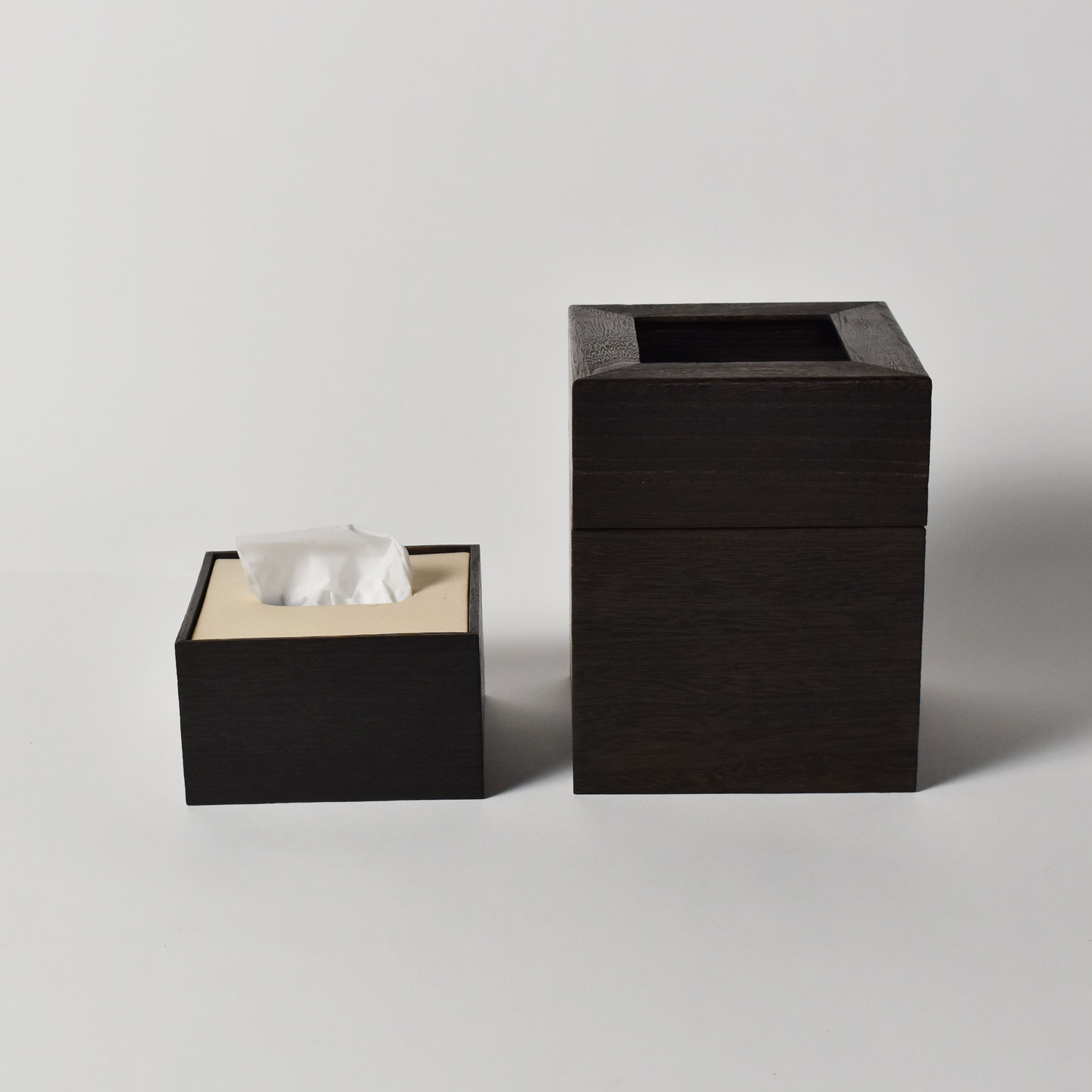 Studio GALA（スタジオガラ）桐ティッシュケース陶器ハーフ ホワイト