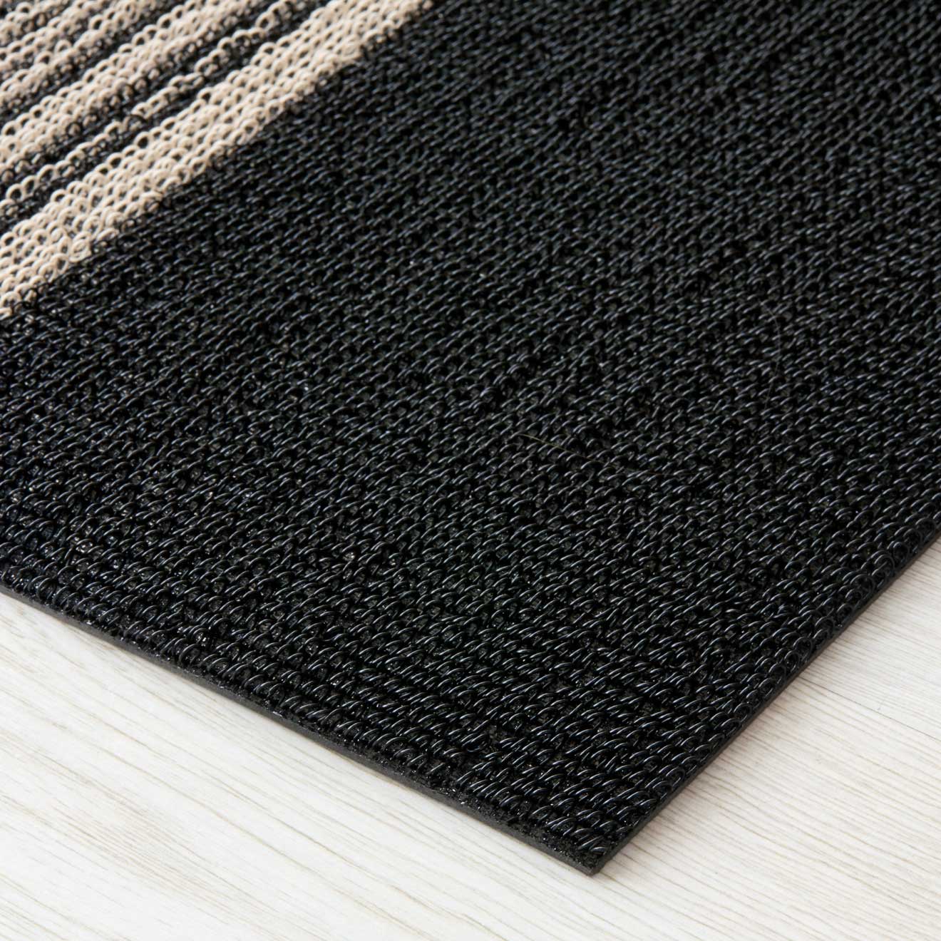 chilewich（チルウィッチ）Relay Stripe Shag ドアマット 46×71 COAL