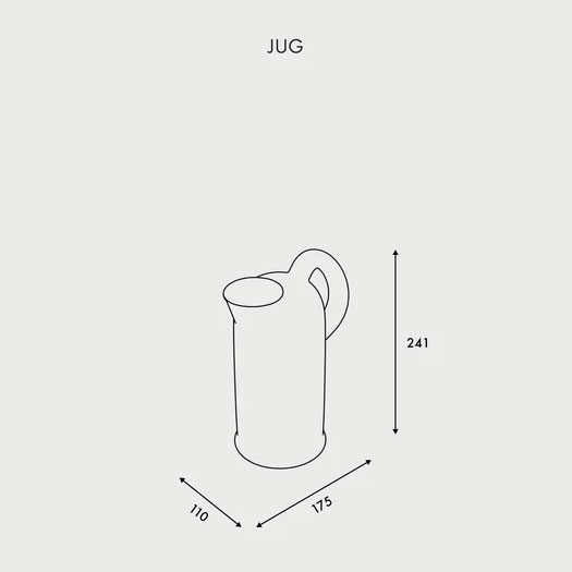 ORIGIN MADE（オリジン メイド）Jug オブジェベース マットホワイト