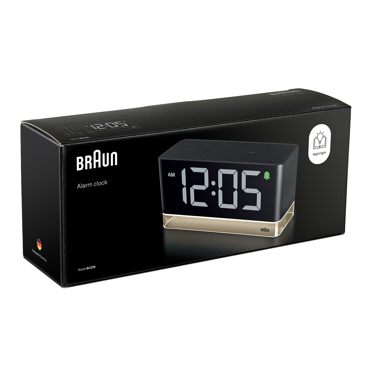 BRAUN（ブラウン）［先行発売］デジタルアラームクロック BC27B ［12