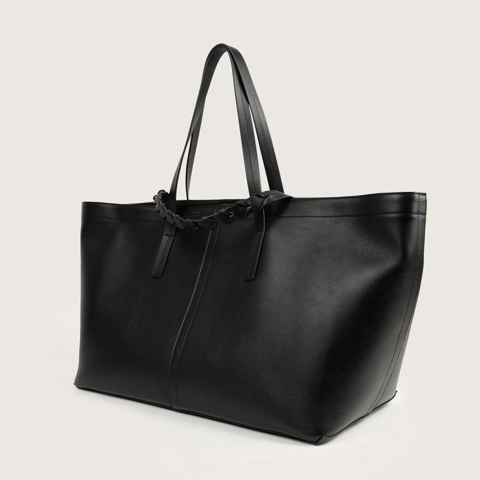 ✨希少✨ヴァレクストラ ヴィンテージ レザー トートバッグ 肩掛け 黒 SAGAN VIENNA（サガン ヴィエンナ）REINS TOTE BAG XL カウレザー