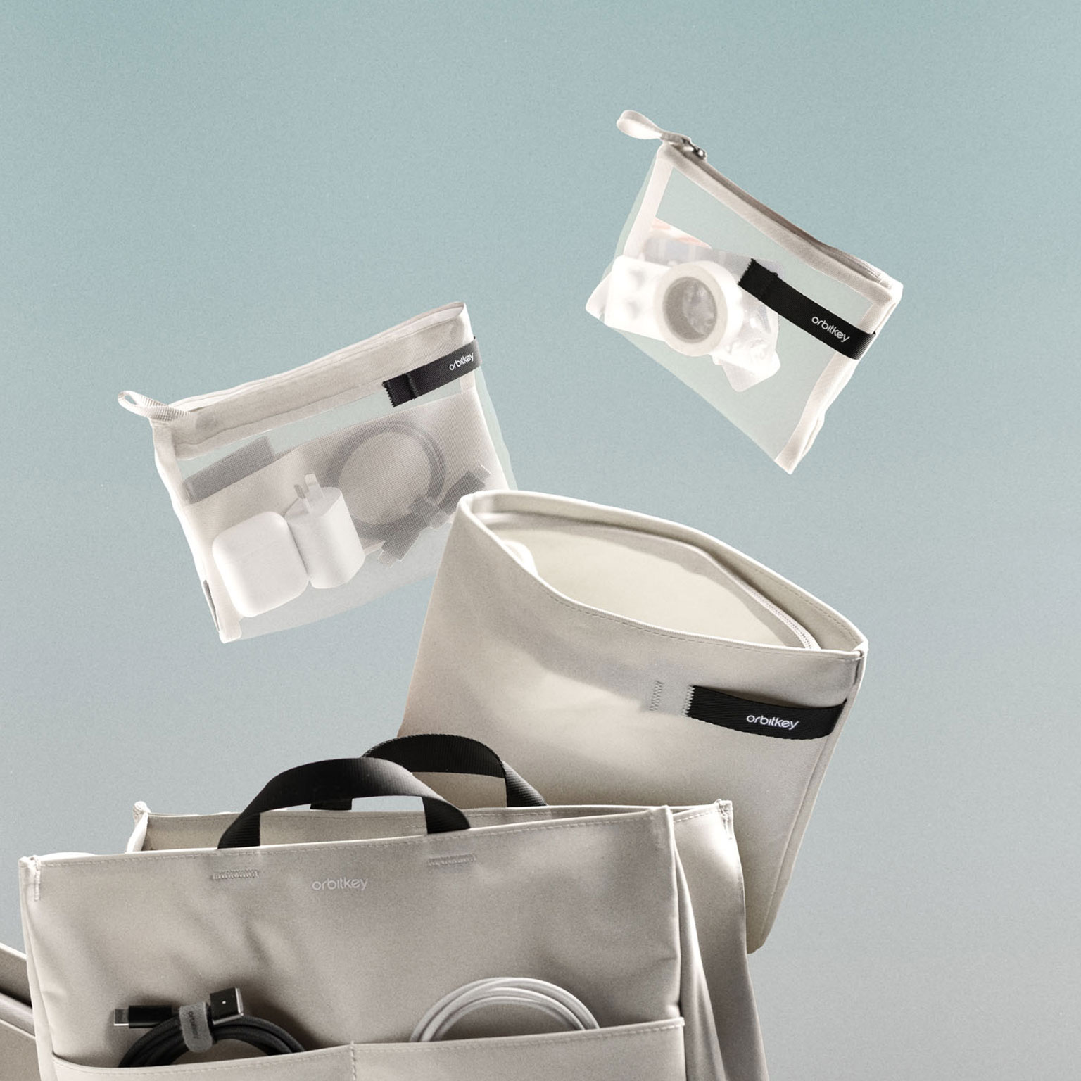 Orbitkey（オービットキー）Pouch Trio ストーン | LIVING MOTIF｜家具