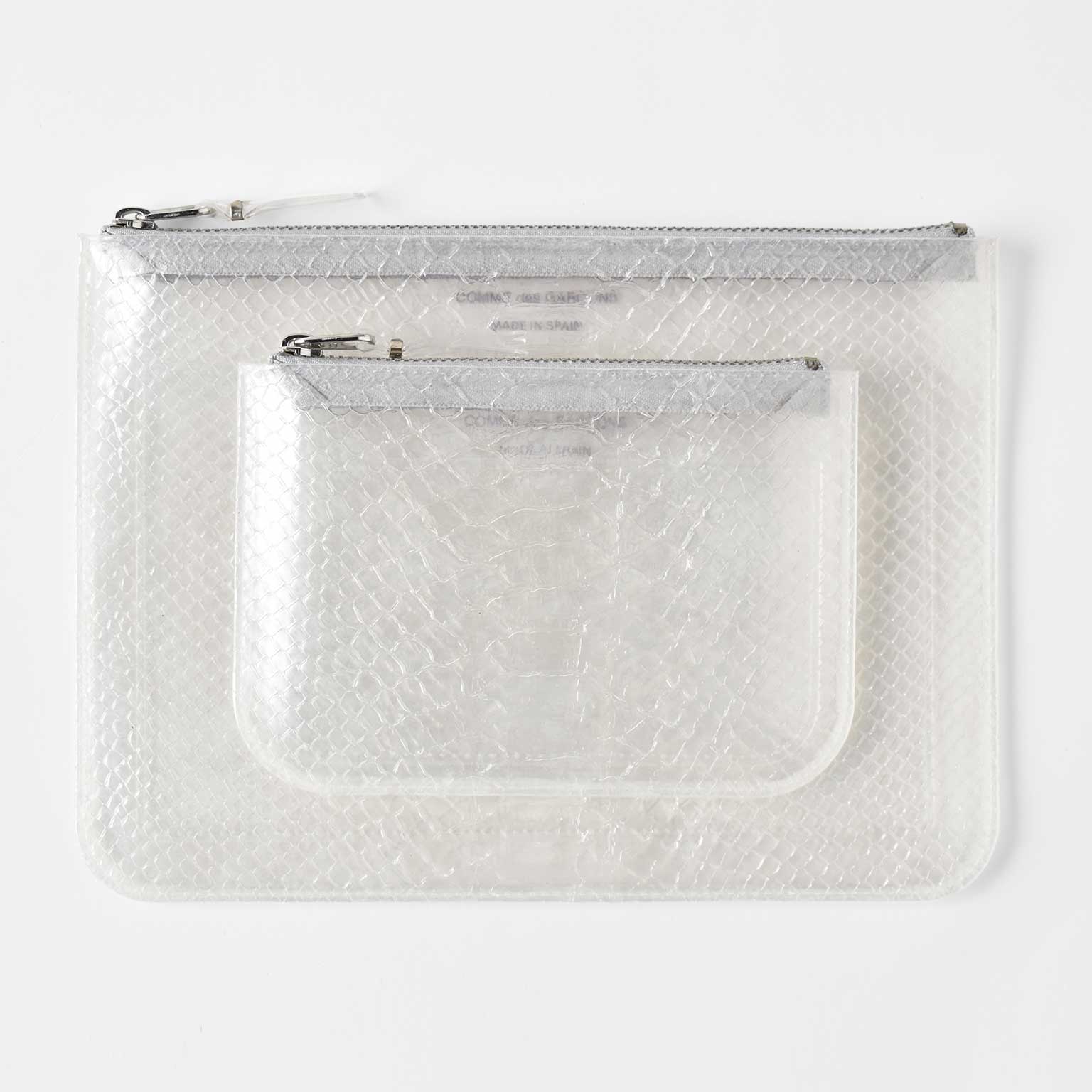 COMME des GARCONS（コム デ ギャルソン）SNAKE TRANSPARENT ZIP